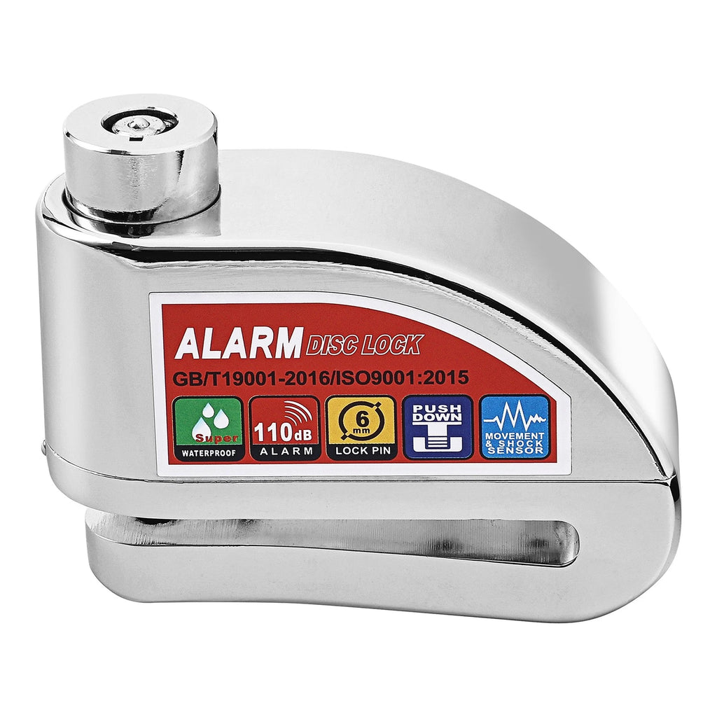 Anti-theft Wheel Disc Brake Lock with 100dB Alarm for Scooter Bicycle