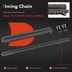 9x Timing Chain Kit for Mercedes-Benz C230 (2003-2005)
