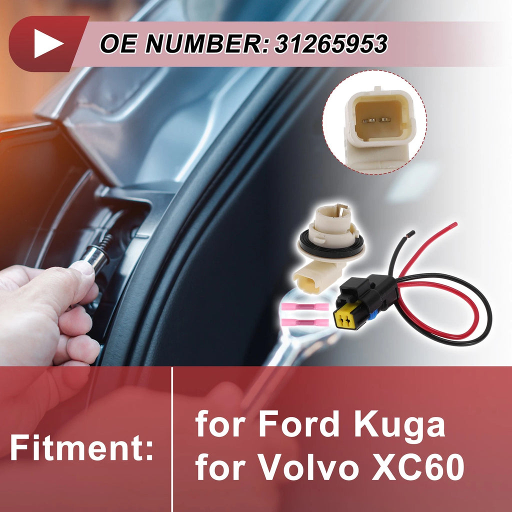Rear Fog Light Socket Wiring for Ford Kuga (No. 31265953)
