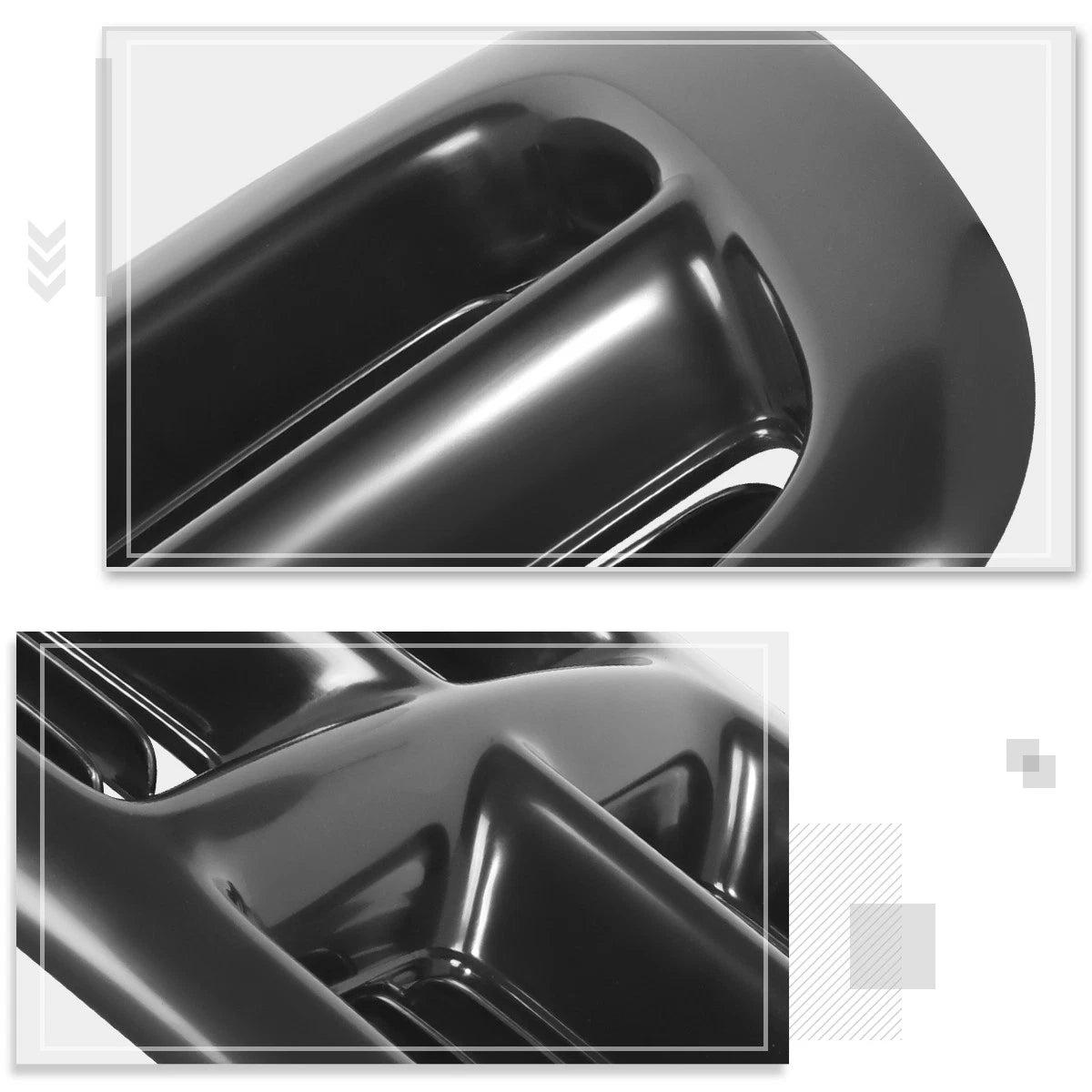 Bumper Grille Insert for Dodge Dakota Durango (1997–2004) Matte Black