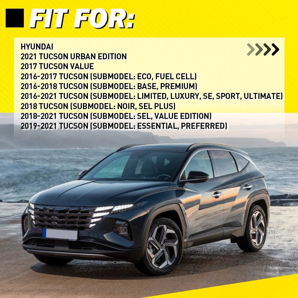 Chrome Door Handle for Hyundai Tucson (2016–2021) 1-10X