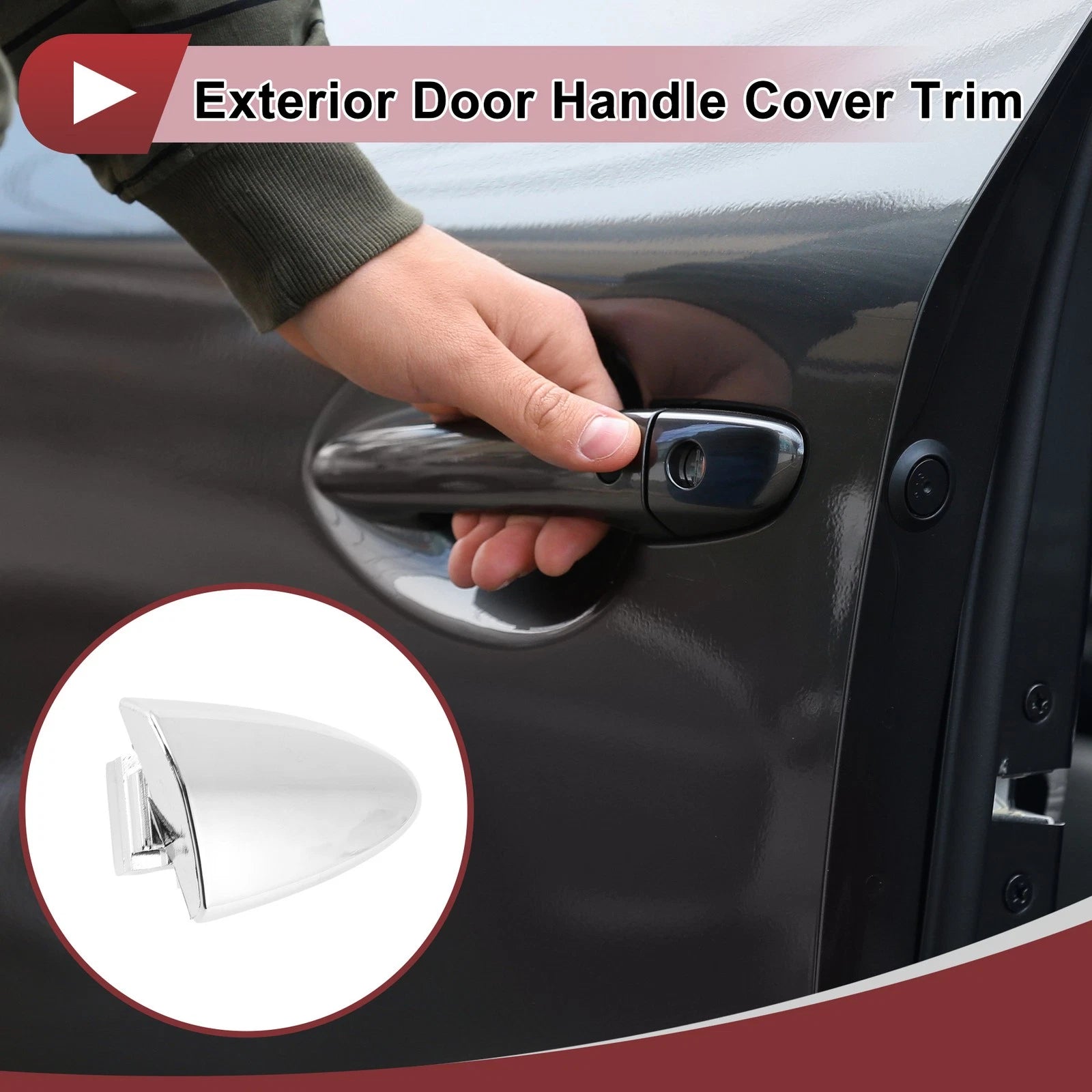 Exterior Door Handle Cover Trim No.6922733060 for Lexus LS460 (2007–2017) Silver Tone