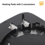 Left Side Heated Convex Mirror Glass for Ford Fiesta (2017–2023)