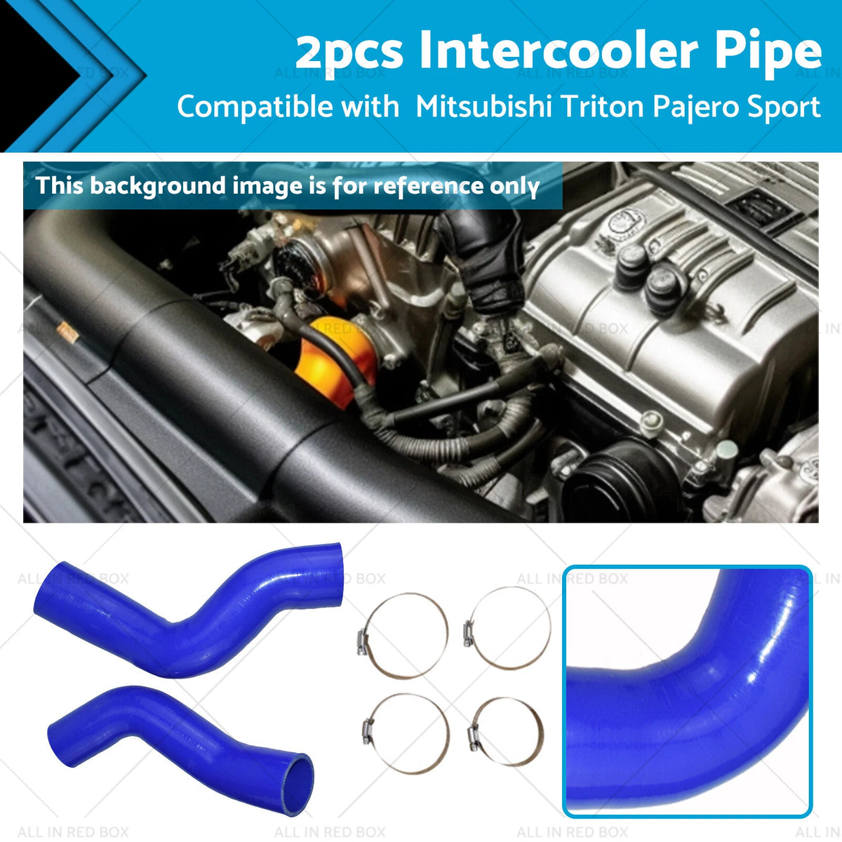 Intercooler Hose for Mitsubishi Pajero Sport QF QE Triton MQ MR (2015–2023)