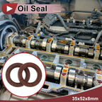 2X Oil Seal Rotary Shaft Seal FKM Rubber 35x52x8mm for Various Models