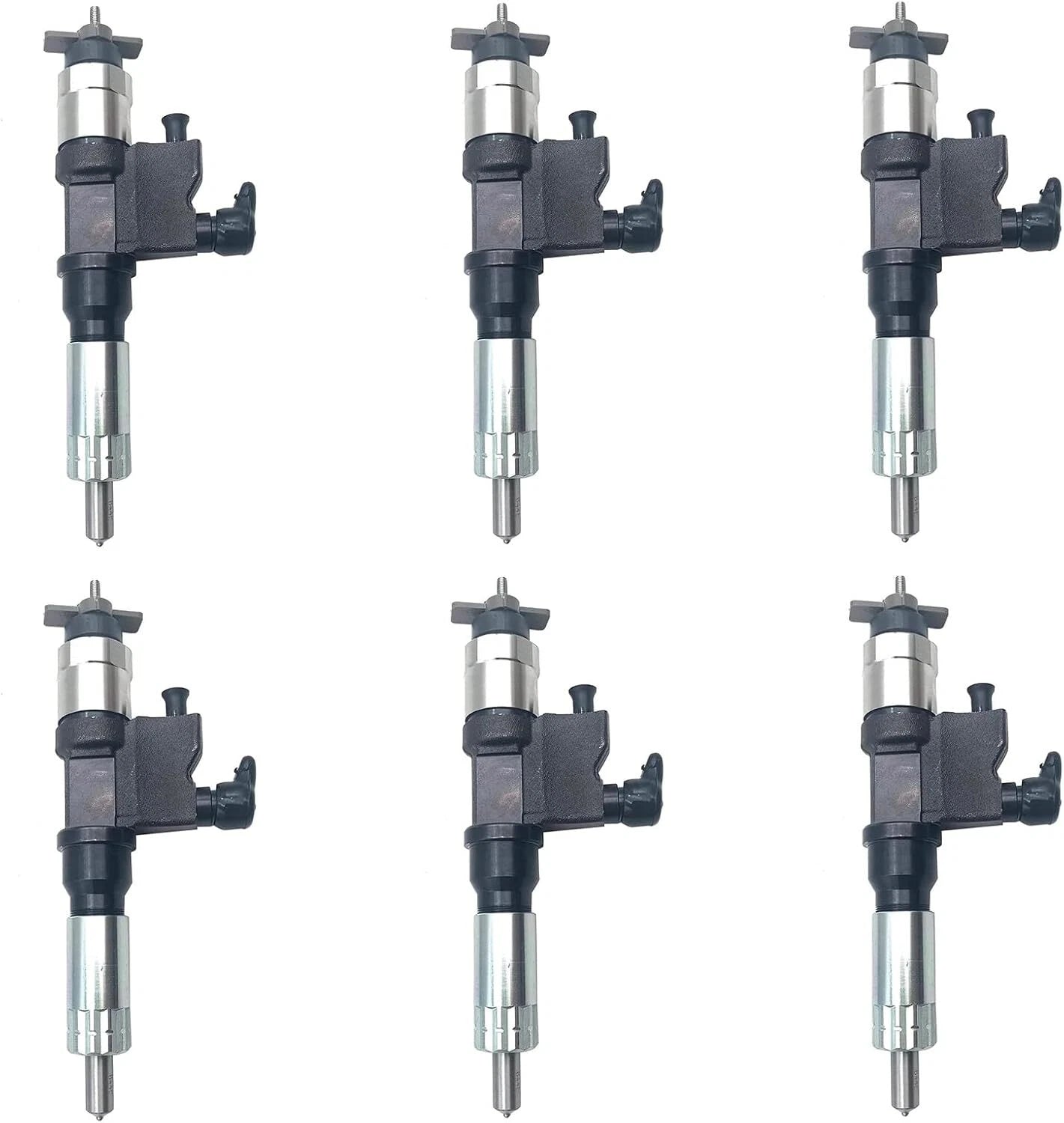 Set of 6 Fuel Injectors 095000-534 8-97602485-2 for Isuzu 4HK1 6HK1