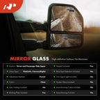 Heated Power Mirror Glass Pair for Ford Transit-150 250 350 (2015–2019)