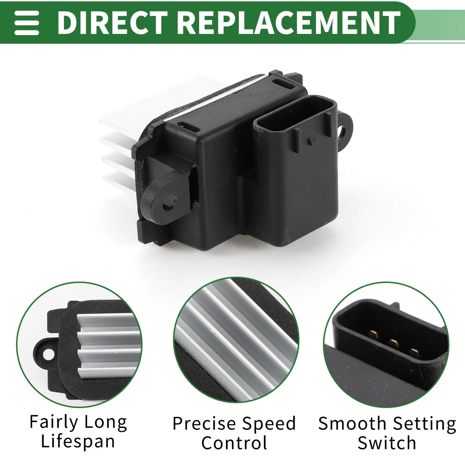 HVAC Blower Motor Resistor No. 9L3Z19E624B for Ford F-550 Super Duty (2008–2016)
