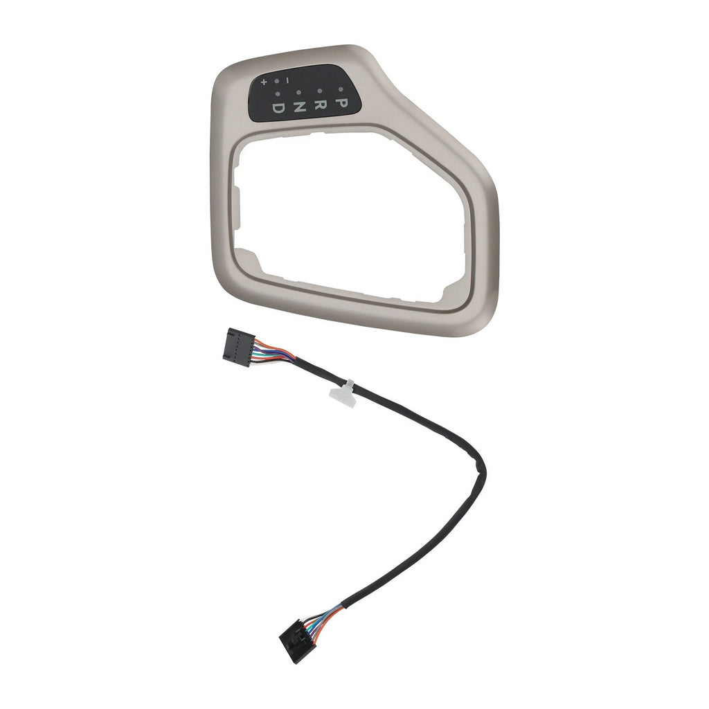 Silver Transmission Shifter Bezel with Harness for Jeep Cherokee (2014–2018)