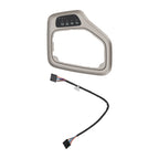 Silver Transmission Shifter Bezel with Harness for Jeep Cherokee (2014–2018)