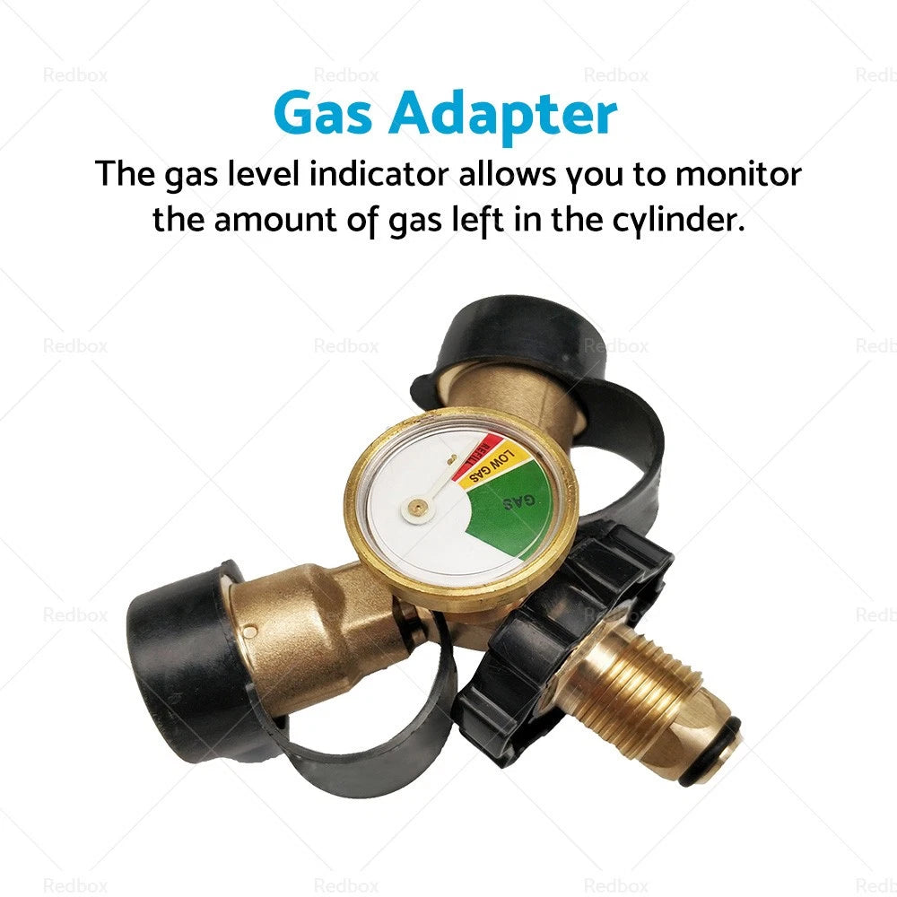 LPG POL Dual Outlet Adapter Y Configuration for Gas Level Gauge
