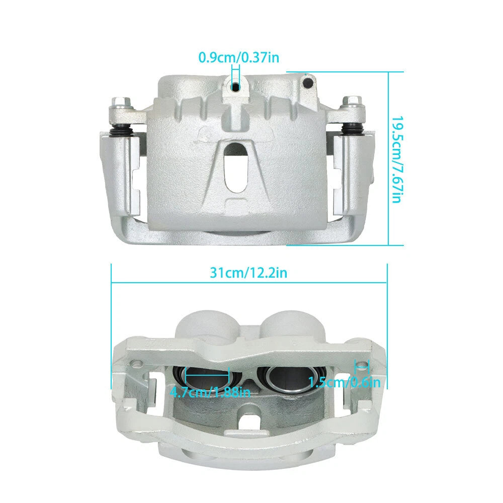 Front Brake Caliper with Bracket for Chevrolet Express 3500 (2006-2020)