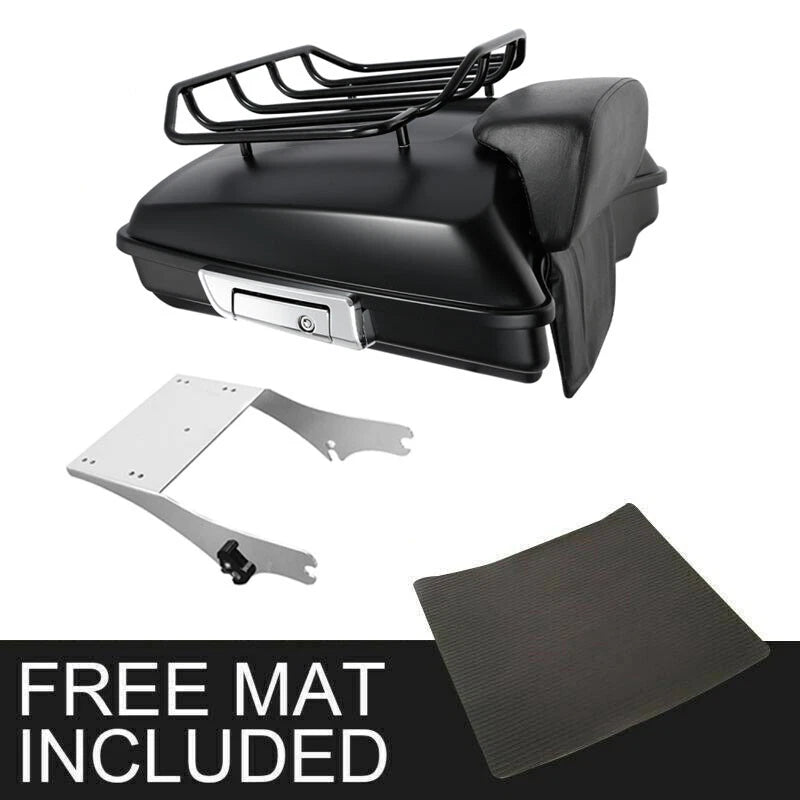 Matte Razor Trunk Backrest Top Rail for Harley Road King (1997–2008)