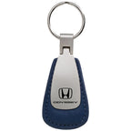 Blue Leather Teardrop Keychain - Officially Licensed for Honda Odyssey