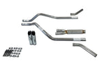 Dual Exhaust Kit for Chevy Blazer (1995–1999) - Glasspack, Corner Exit