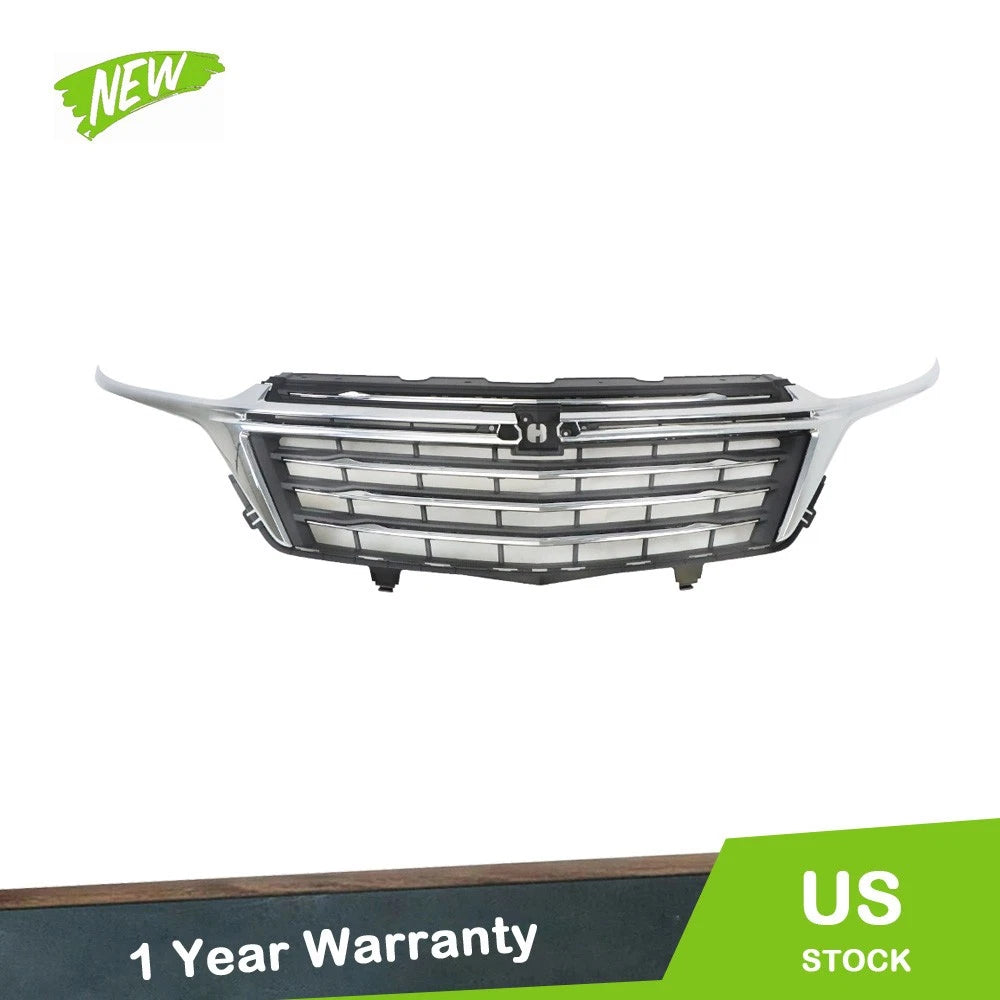 Chrome Black Mesh Grille Bumper Replacement for Chevrolet Equinox (2022–2023)
