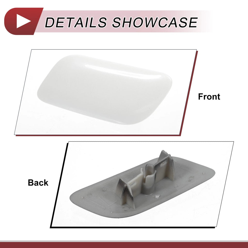 Front Left Washer Nozzle Cover Cap for Lexus LX570 (2008–2011) White
