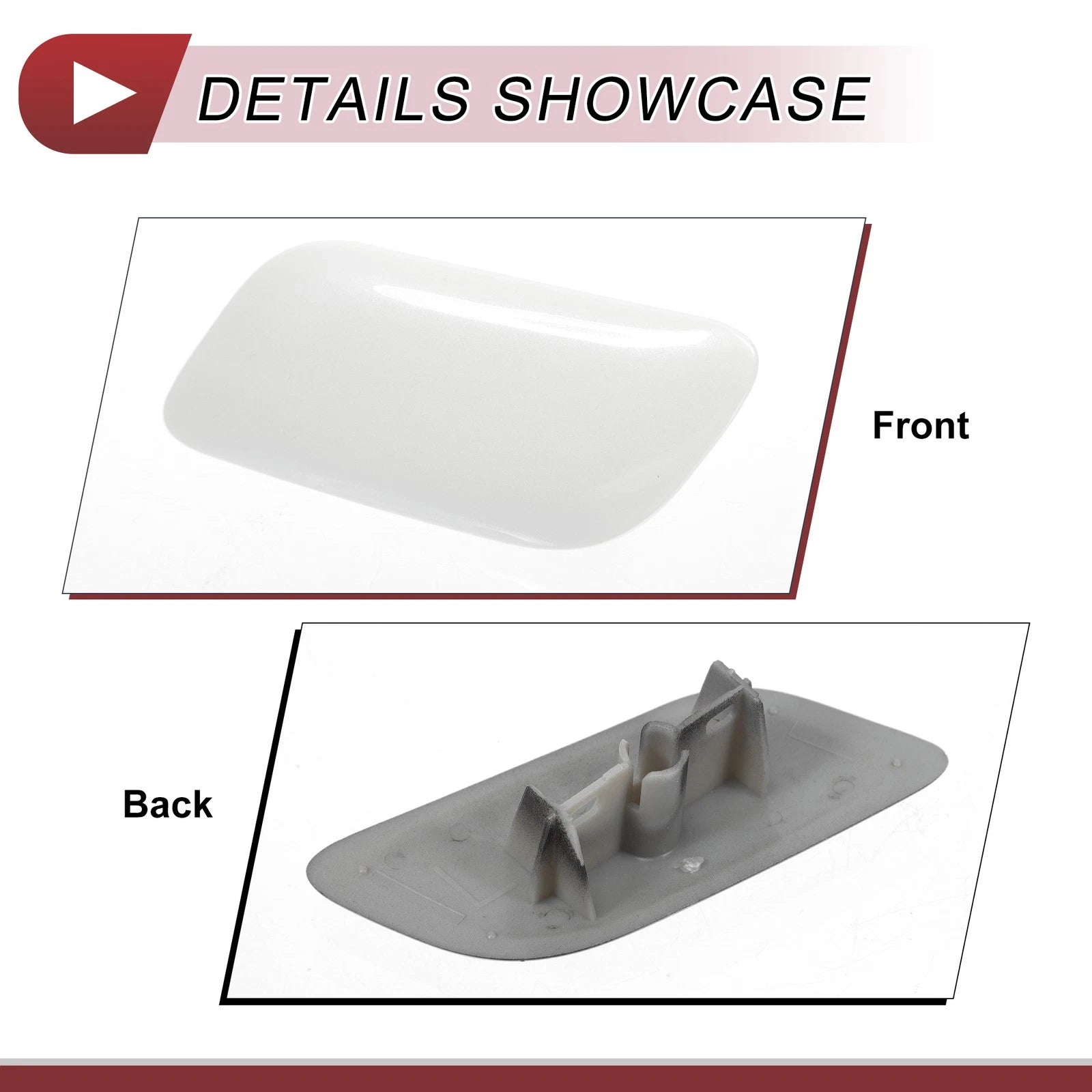 Front Left Washer Nozzle Cover Cap for Lexus LX570 (2008–2011) White