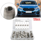 100pcs Stainless Steel Conical Screw Cap Tapered Cone Nut