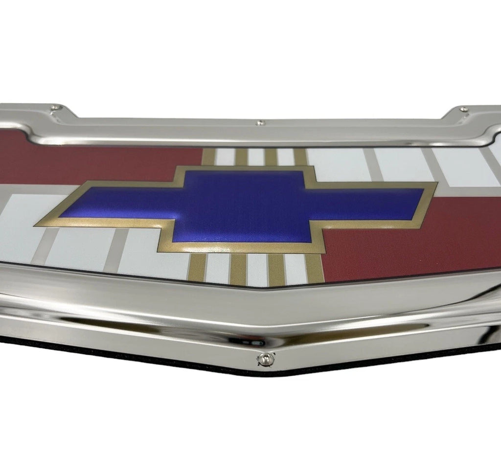 Gold Logo Emblem Metal Sign for Chevrolet Tri-Five (1955–1957)