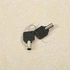 Saddlebags Black Latch Chrome Bracket for Harley Softail (1984 - 2017)