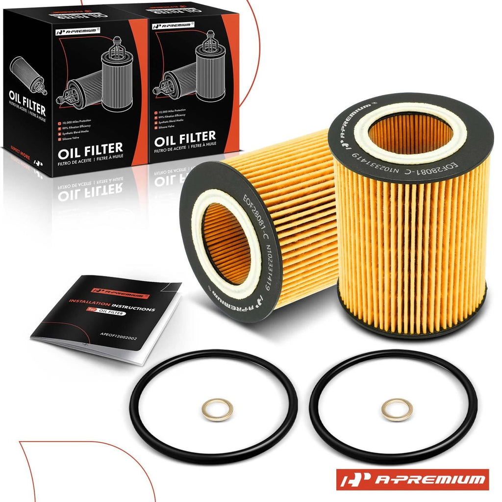 2X Engine Oil Filter for BMW 325Ci 328Ci 330Ci 325xi 2000–2006
