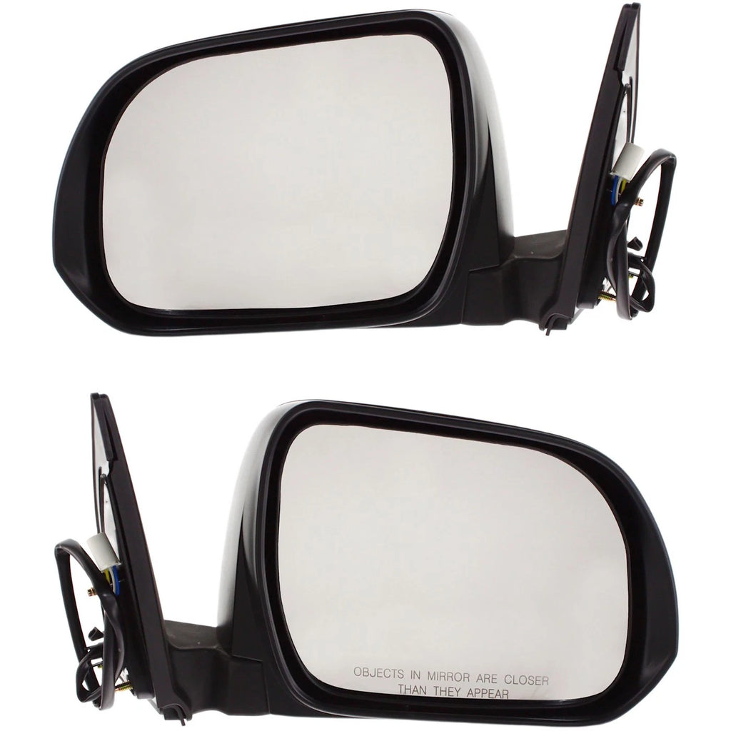 Set of 2 Power Folding Mirrors for Toyota Highlander (2008–2013)