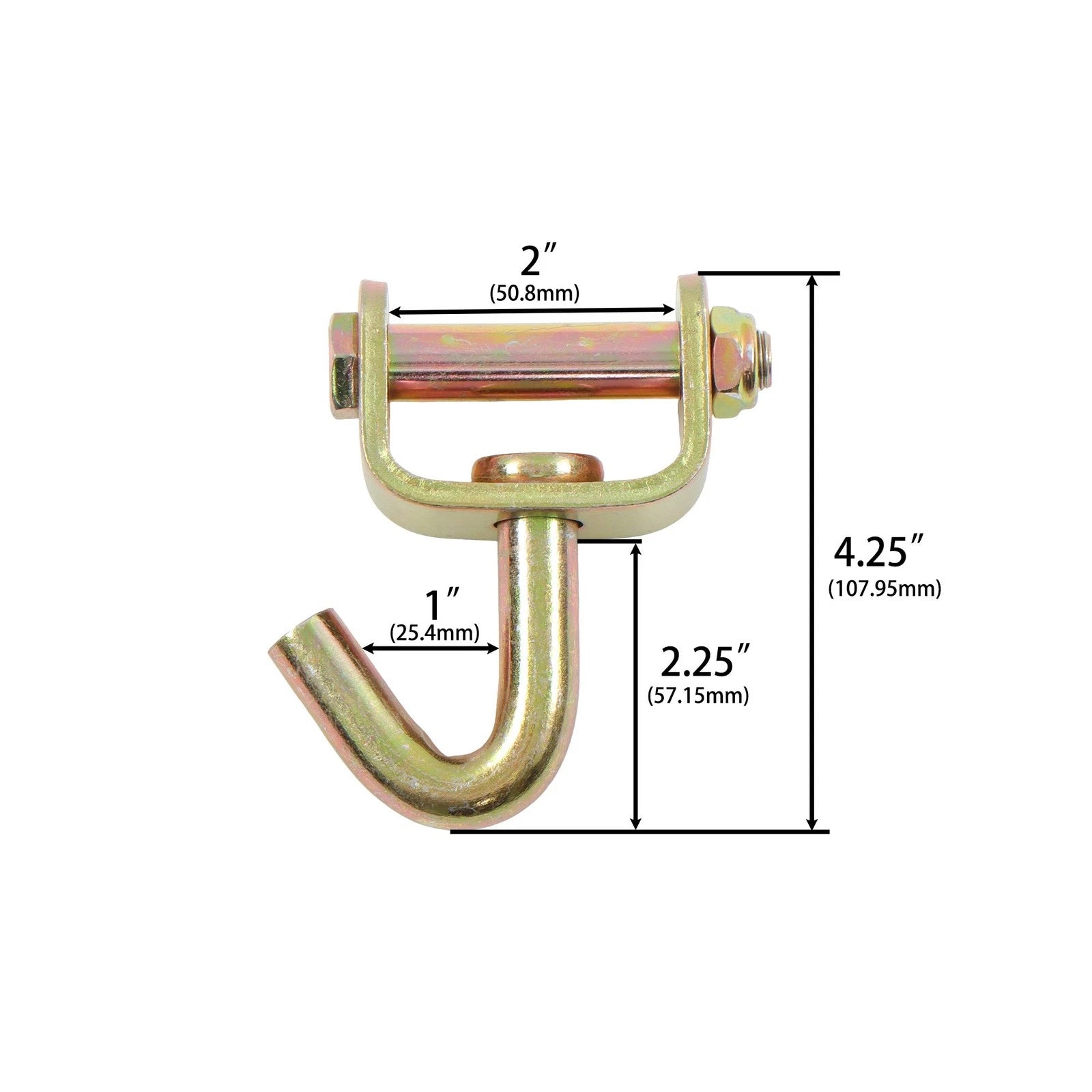 10 Pack Swivel J Hook for Car Hauler Trailer Tow Truck Tie Down