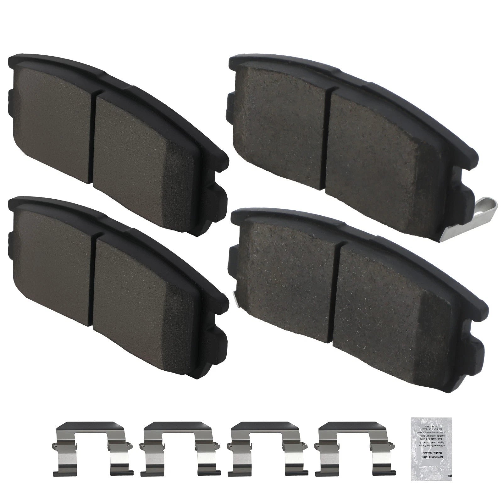Rear Ceramic Brake Pads Kit for Pontiac Torrent (2007–2009) / GMC Terrain (2010–2017)