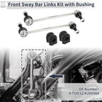 Front Stabilizer Bar Links Set of 2 with Bushings for Kia Magentis (2006–2010) No.K750032