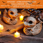 2-Pack Duck Skeleton Plastic Bones for Halloween Graveyard (2024-2025)