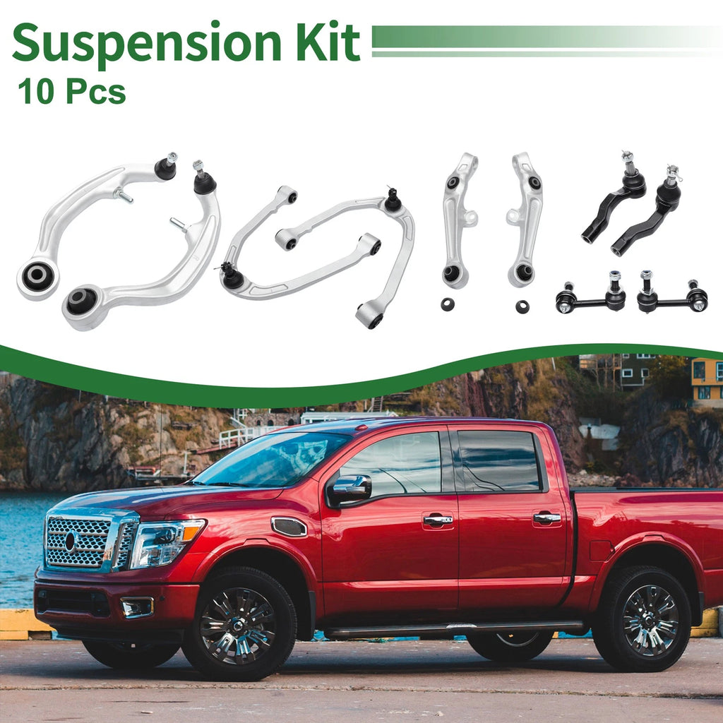 10pcs Front Suspension Kit Control Arm Sway Bar Link for Nissan 350Z (2003–2009)