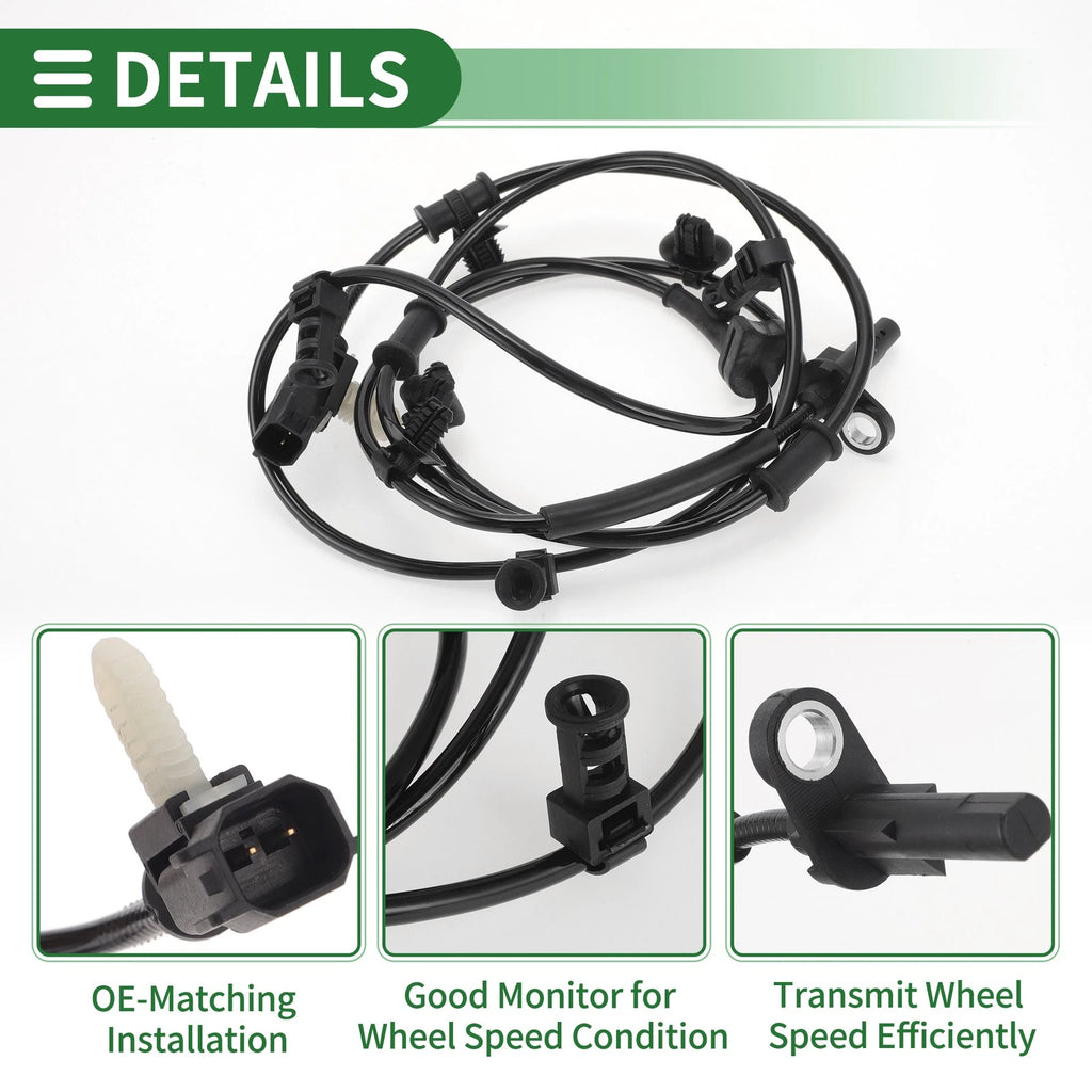 ABS Wheel Speed Sensor No.FL342C190AC for Ford F150 (2015–2017) Rear Right