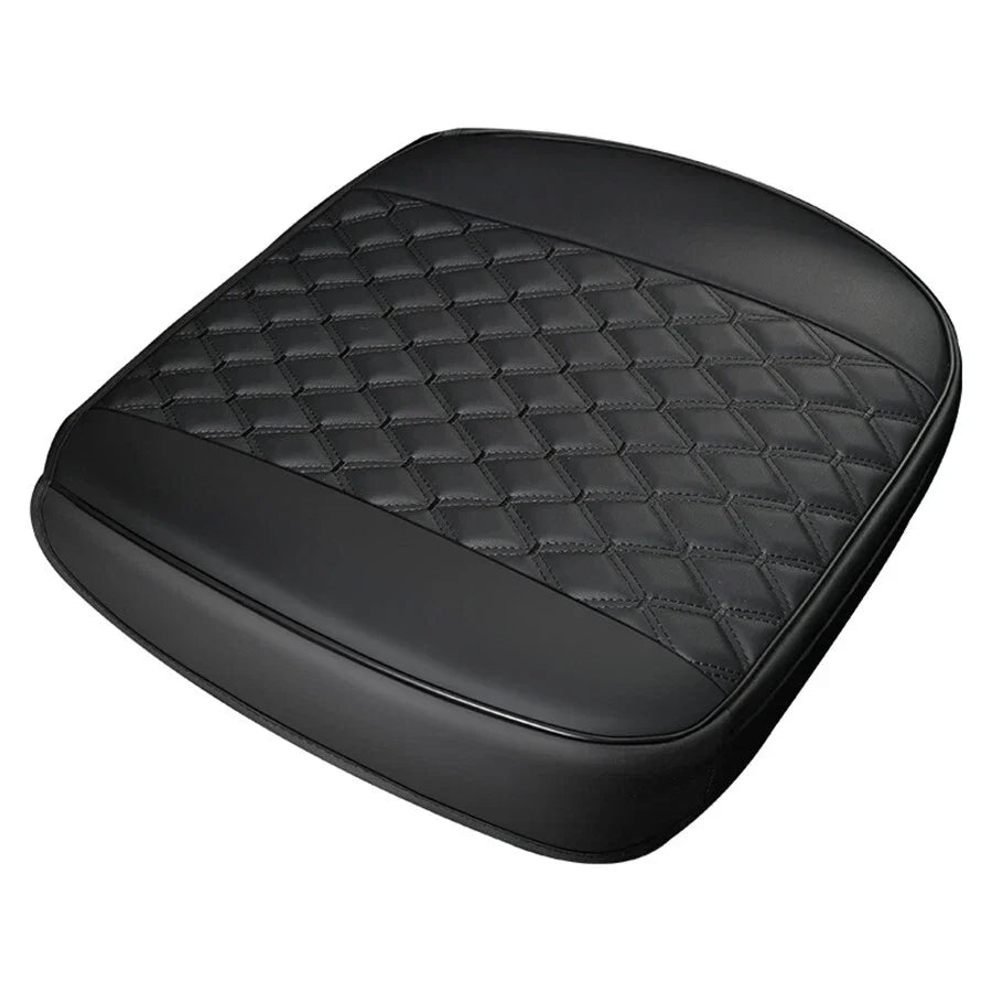 Black PU Leather Car Front Seat Cover Mat Protector - AU Ship