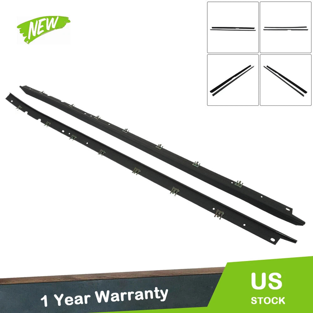 Set of 4 Window Weatherstrip Seals for Chevy Corvette (1984–1989) Rubber