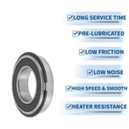 60/32NR2RS Deep Groove Ball Bearings for Scooter Skateboard (32x58x13mm)
