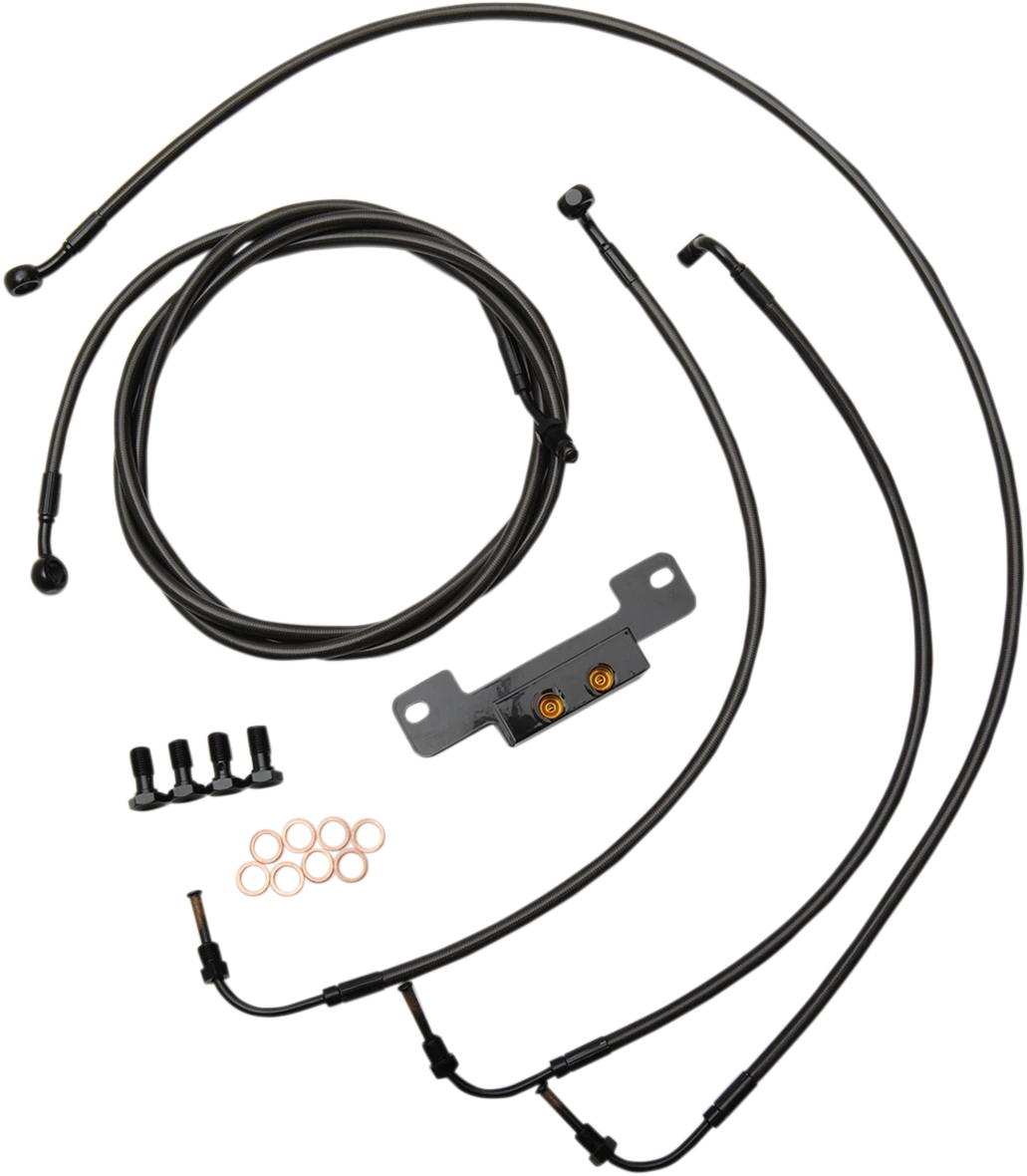 Handlebar Cable/Brake Line Kit for LA Choppers Ape Hanger (15"-17")