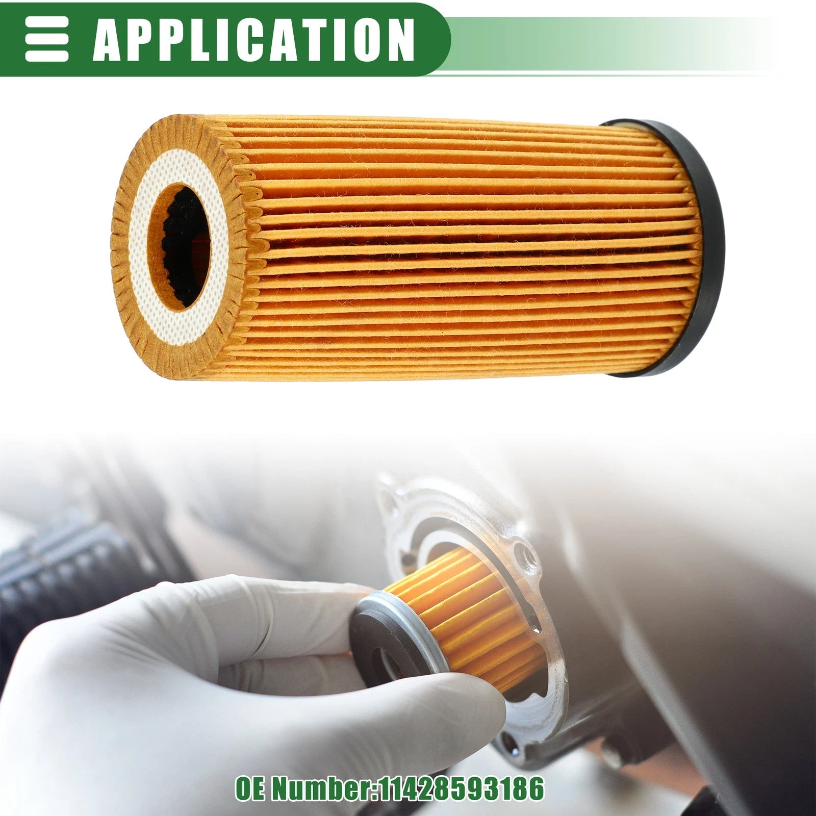 Set of 2 Engine Oil Filters for BMW X1 (2000–2022) No. 11428593186
