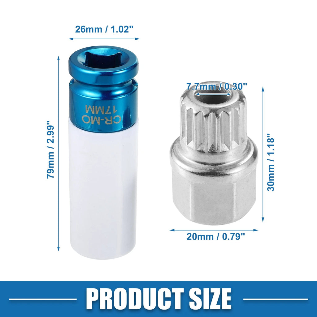 Wheel Screw Lock Lug Nut Kit for BMW (33/17PT)