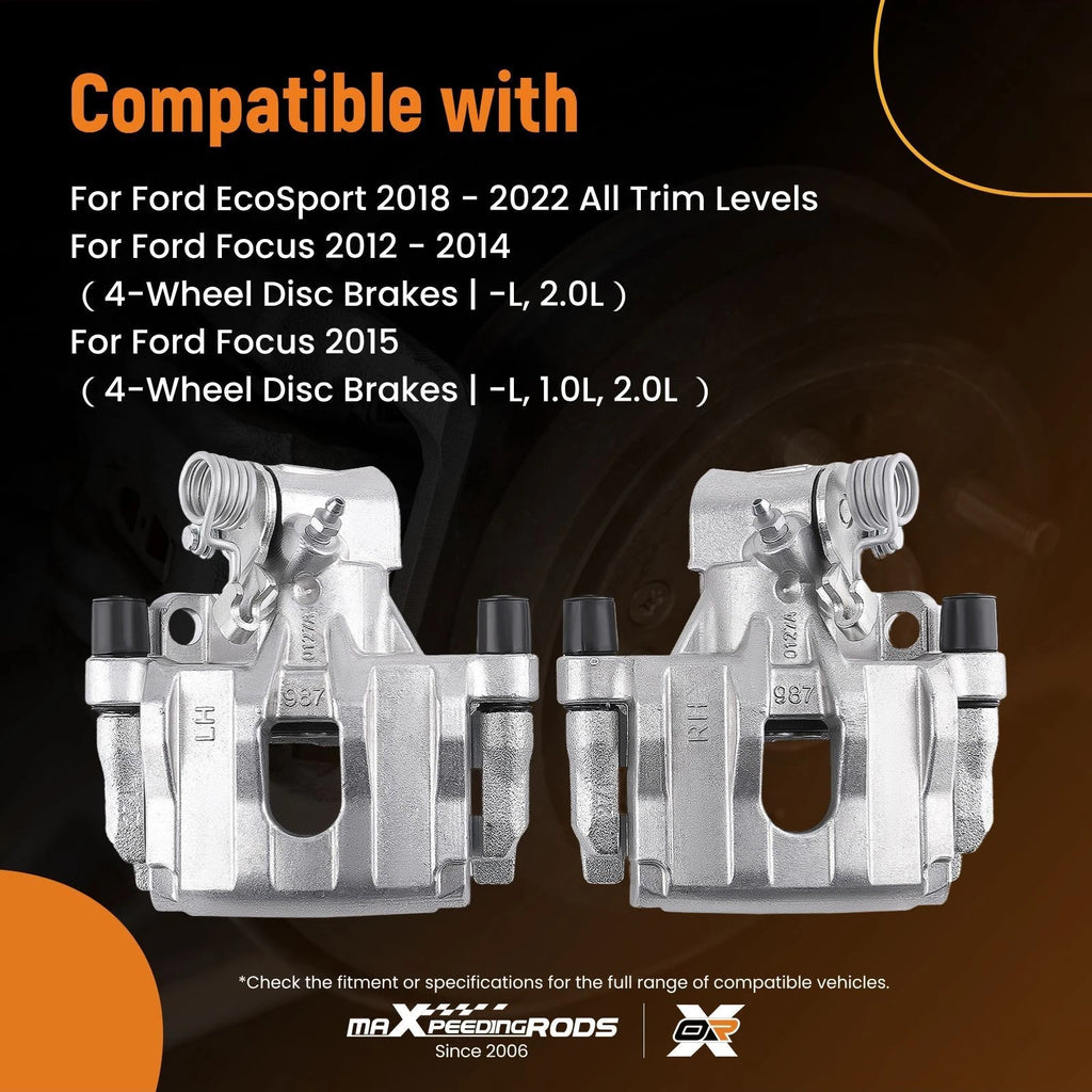 Rear Brake Calipers with Bracket for Ford EcoSport (2018–2022)