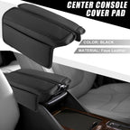 2X Center Console Armrest Pad Cover for Nissan Rogue (2021–2023) Black