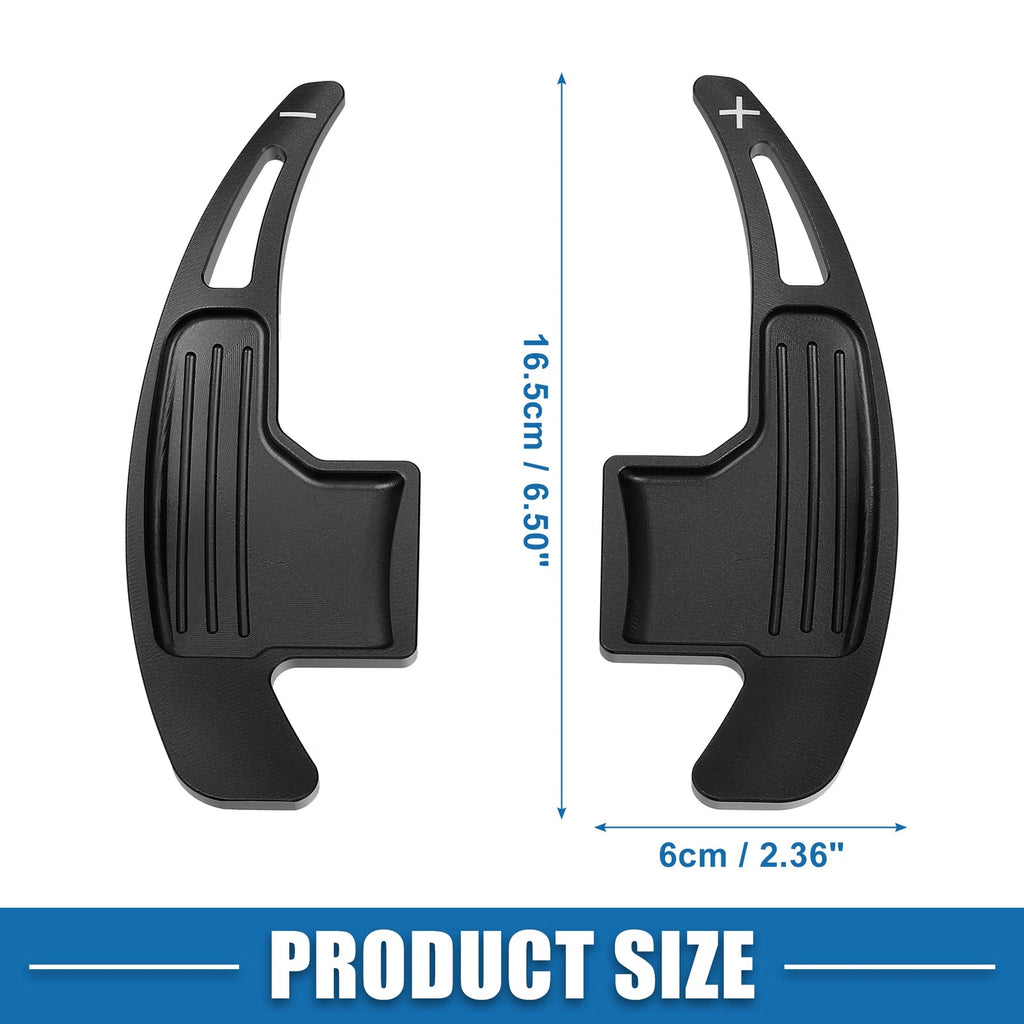 Set of 2 Steering Wheel Shift Paddles for Ford Mustang (2015–2021) Black