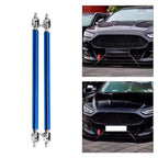 Adjustable Front Bumper Lip Splitter Strut Rod Tie Support Bar Blue for 2015–2015