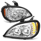 LED DRL + Turn Signal Projector Headlights for Freightliner Columbia (2004–2017)