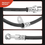 2X Front Brake Hydraulic Hose for Subaru Outback (2000-2009) Forester (2003-2008)