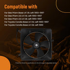 Cooling Fan for Geo Prizm 1.6L (1993–1997) TO3112101 240W