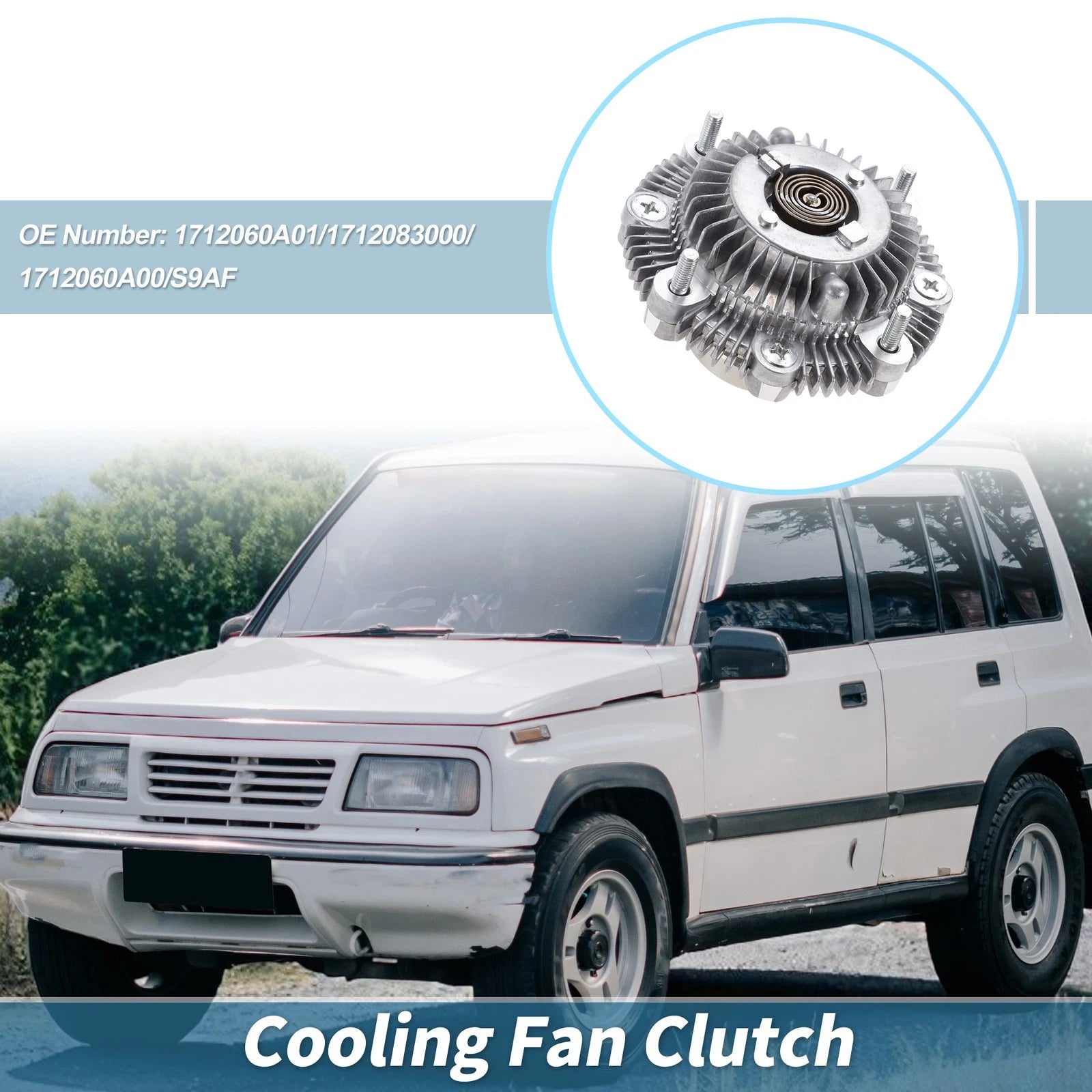 Engine Cooling Fan Clutch for Suzuki Samurai L4 1.3L (1985–1995) No.1712060A01