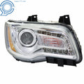 Right Side Headlight Assembly for Chrysler 300 (2011–2014) Halogen Chrome Clear