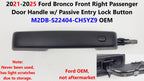 Front Right Door Handle w/ Lock Button for Ford Bronco (2021–2025) M2DB-S22404-CH5YZ9