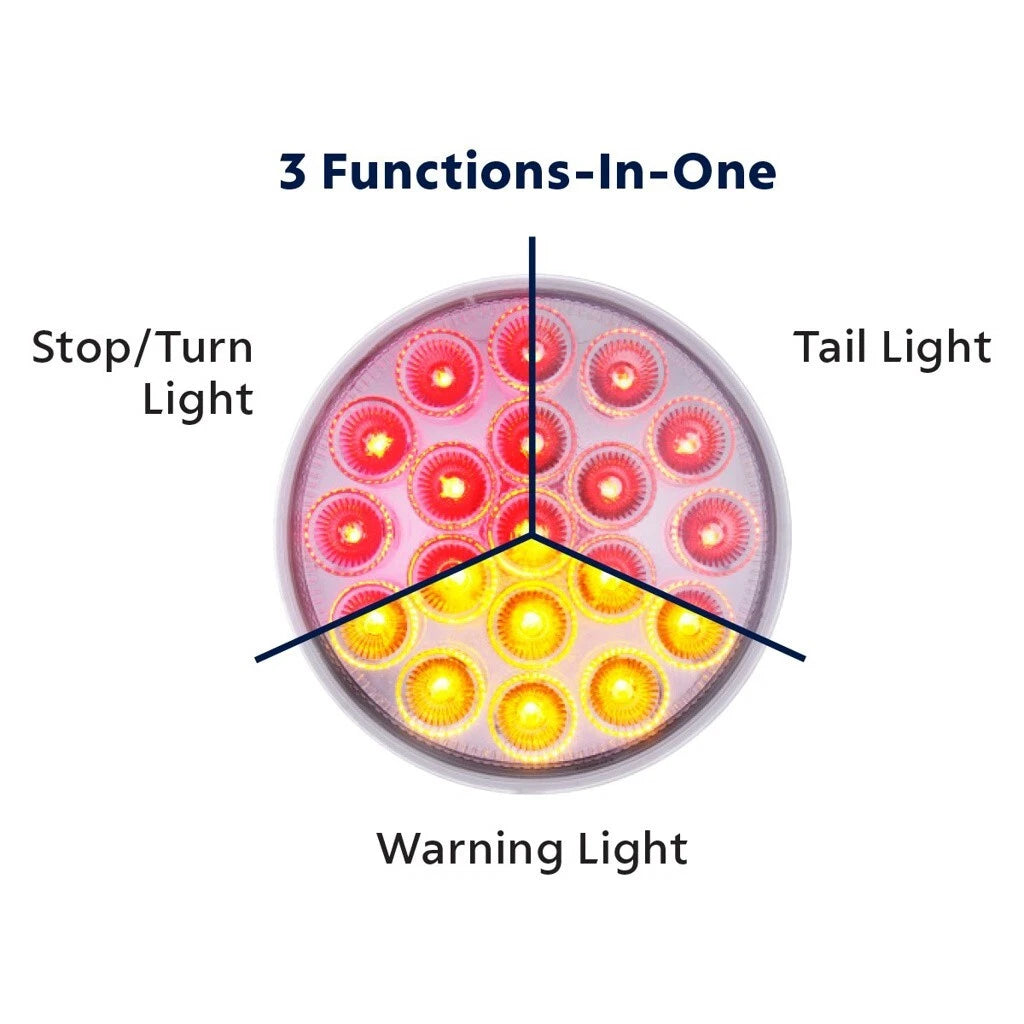 LED Stop Light Conversion 4 Inch Round Double Fury for Universal Trailer (All Years)